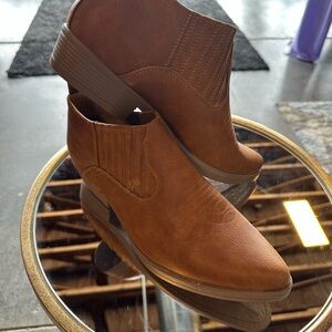 Charles Albert Brown Combat Moto Boots Durable Style